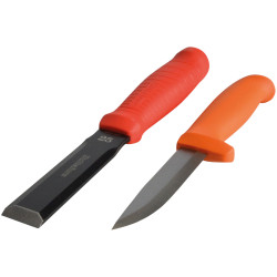 Hultafors 391073 Chisel EDC 25mm &amp; Craftsmen&#x27;s Knife HVK in a Double Holster