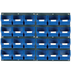 Topstore TC3 Wall Mounted Louvred Panel Kits 2 x TP2 &amp; 24 x TC3 - Blue