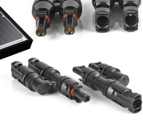 Konektor Złącze Solarne Dwójnik Równoległy MC4 1000V DC 32A do Paneli IP67