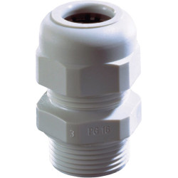 Wiska 10066191 SKV 7 Black Plastic Cable Gland with Strain Relief PG7