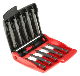 Zestaw końcówek do wkrętaka Phillips, Pozidriv, Torx l. elementów: 10 rozmiar: Hex 3, Hex 4, Hex 5, Hex 6, PH1, PH2,