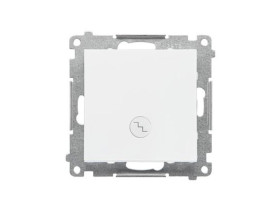 SIMON 55 Wyłącznik schodowy z podświetleniem LED szybkozłącza biały mat TW6L.01/111 KONTAKT SIMON