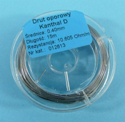 OPOROWY KANTHAL D 10,605R 0,40mm 15mb