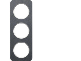 BERKER R.1 Ramka 3 potrójna łupek/biały 10132389 HAGER