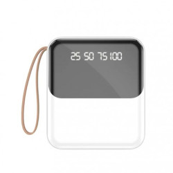 POWER BANK 10000MAH FOUR LINE WHITE