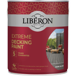 Liberon 126140 Extreme Decking Paint Dark Silver 2.5 litre