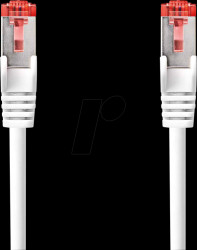 CCGL85221WT30 Patch cable, Cat.6, S/FTP, 3 m, white