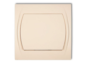 LOGO Wyłącznik zwierny przycisk (jeden klawisz bez piktogramu) beżowy 1LWP-4.1 KARLIK