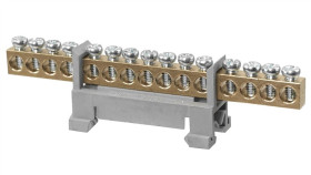 Mostek Zerowy Listwa Złączka Zacisk 15P Szary Lzm-W15