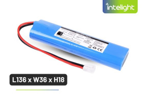 Pakiet akumulatorów LiFePO4 6,4V 3000mAh do oprawy Vella 250 3H / 350 3H / 400 2H / 650 2H - L130 x W36 x H18 / 96043