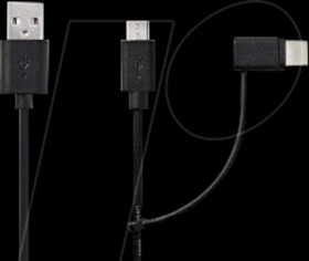 CCGL60610BK10 USB 2.0 cable, A connector > B connector/C connector, 1 m, black