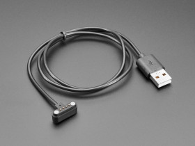 Adafruit Magnetic USB Charging Cable for 4 Pin 0.1" Magnetic Connector