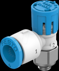 8068724 Throttle one-way valve, 105 l/min, QS-6 <> M5