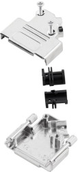 encitech D45ZK25-NM-K 6560-0166-13 Obudowa złącza D-SUB Ilość styków: 25 odlew cynkowy 45 ° metal 1 szt.