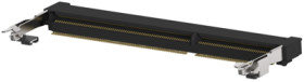 DIMM socket, 204 pole, pitch 0.6 mm (8.2 mm), copper alloy, gold plated for memory module, 2013289-1