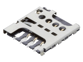Molex 787270001 Gniazdo karty SIM, piny: 6, 500 mA, 1 szt.