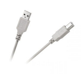 KABEL USB WTYK A-B DO DRUKARKI SKANERA AB 1,5m SZARY