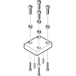 Adapter Festo do Siłownik pneumatyczny i siłownik HAPG