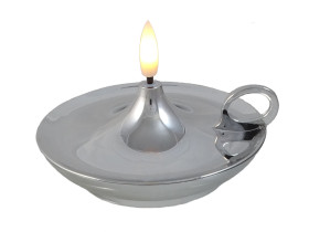 Świeczka LED znicz efekt płomienia A7210 Sunlight kolor: srebrny