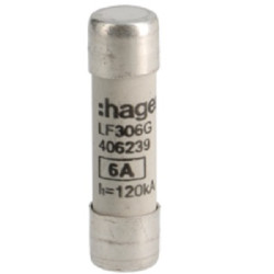 Bezpiecznik 6A 10 x 38mm 500V Hager