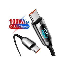 Kabel wt.USB-C/wt.USB-C 1M Baseus z wyświetlaczem