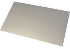 Front plate, aluminum, (L x W x H) 159 x 99 x 1 mm, gray, 27000900