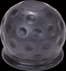Vehicle - protective cap for trailer hitch, golf-ball design