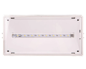 Oprawa awaryjna EXIT IP65 1W 3h dwuzadaniowa biała ETE/1W/C/3/SA/X/WH