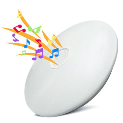 Lampa LED z głośnik BLUETOOTH RGB 1480lm 24W plafon sterowana z aplik