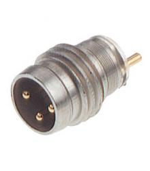 ELST 3308 RV KH wtyk 3 stykowy M8x1 do obudowy, wciskany, wersja mini, styki lutownicze - tuleja, Hirschmann, 933392001, ELST330