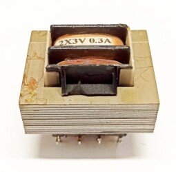 TS 6VA transformator sieciowy do druku 2x3V / 2x0,3A