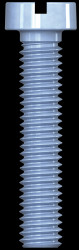 Cheese head screw, slot, M6, 16 mm