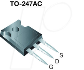 IRFPF50PBF MOSFET N-Ch 900V 6.7A 1.6R, TO-247AC