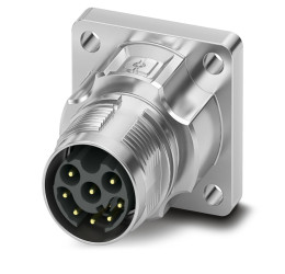 Złącze wielostykowe przemysłowe 8-pinowe M17 Montaż przedni Wtyczka Phoenix Contact