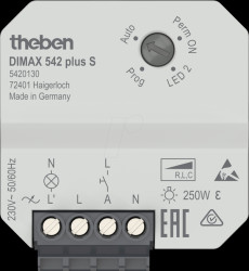 5420130 Universal dimmer, configurable minimum brightness, potentiometer