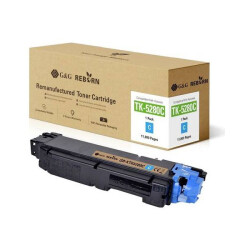 G&G 21297 Toner for Kyocera TK-5280 Compatible Cyan 11000 Pages Reborn Reman.