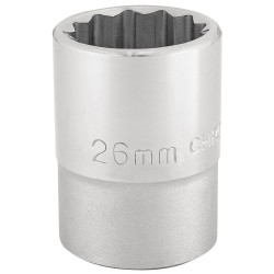 Draper Expert 16694 3/4&quot; Sq. Dr. 12 Point Socket (26mm)