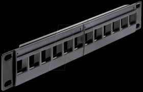 43259 Delock 10", 12-port keystone patch panel