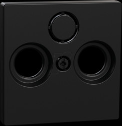 MEG4123-0403 System M Zentralplatte TV/SAT-Einsatz Ocean Plastic schwarz