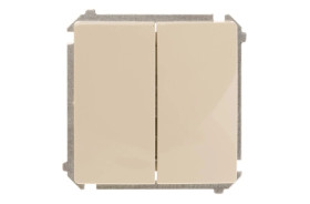 Simon Basic Łącznik schodowy podwójny beżowy BMW6/2.01/12