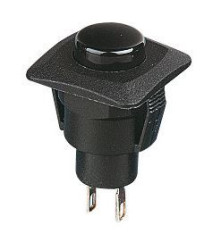 Black On-(Off) Momentary Low Profile Push Button Switch SPST R13-510B