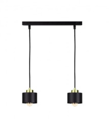 Lampa wisząca nowoczesna 2xE27 SIMPLY BLACK/GOLD