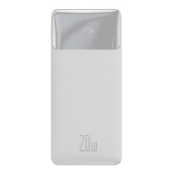 POWERBANK BASEUS 20000mAh 20W 2xUSB, USB-C, Biały PPBD050302