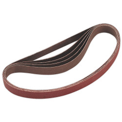 Sealey SA355/B80G Sanding Belt 80grit 20 x 520mm Pack of 5