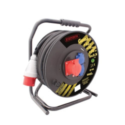 Przedłużacz bębnowy HARD 30m H05RR-F 5x2,5 IP44 2xGS + 1x16A/5P SPZD1-12-2,5-30G