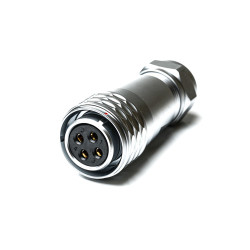 Złącze wielostykowe przemysłowe 4-pinowe M20 Montaż na kablu Wtyczka RS PRO