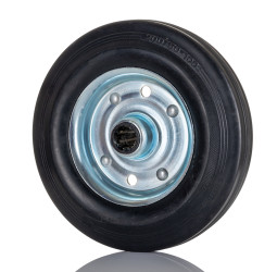 Kółko do wózka, Lite, Guma, Czarny, obc.: 410kg, śred.: 200mm, szer.: 50mm
