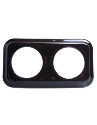 CERAMICZNA RAMKA DWUKROTNA PODTYNK PROSTOKĄT CZARNA CRPT2PB