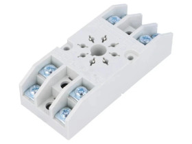 GZ8 Podstawka PIN: 8 10A 250VAC na panel zaciski śrubowe -40...70C