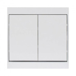 Łącznik p/t świecznikowy Luna, 10A, 250V, WP-2L, biały